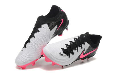 Nike Phantom Luna Elite NU FG Low-Tops Soccer Cleats - White/Black/Pink