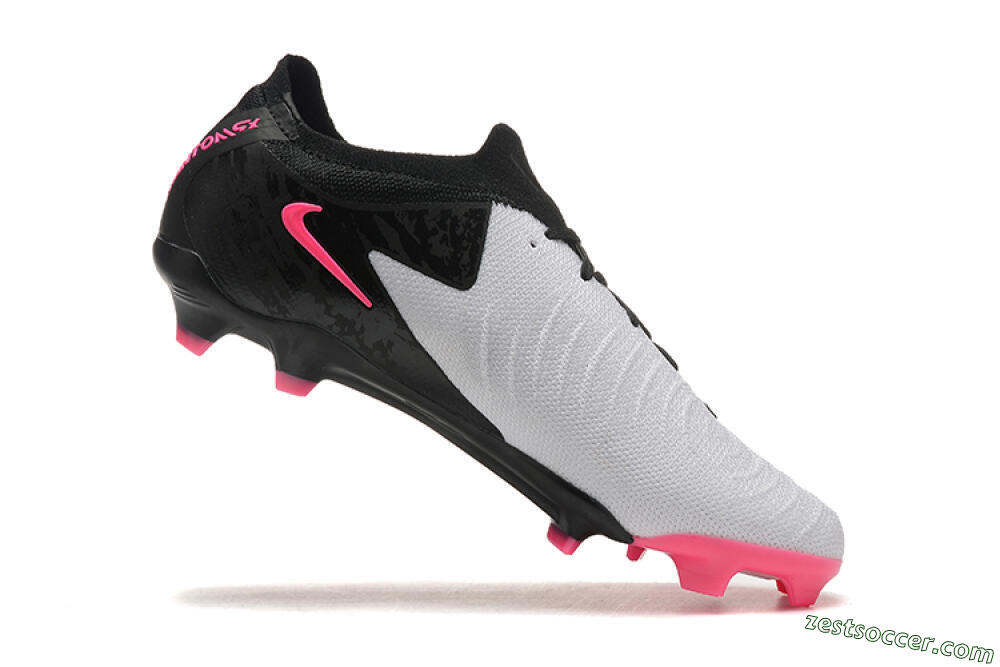 Nike Phantom Luna Elite NU FG Low-Tops Soccer Cleats - White/Black/Pink 7