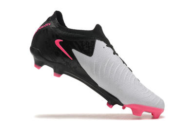 Nike Phantom Luna Elite NU FG Low-Tops Soccer Cleats - White/Black/Pink
