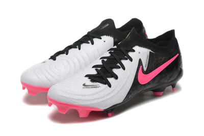 Nike Phantom Luna Elite NU FG Low-Tops Soccer Cleats - White/Black/Pink