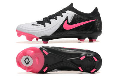 Nike Phantom Luna Elite NU FG Low-Tops Soccer Cleats - White/Black/Pink
