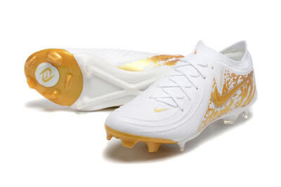 Nike Phantom Luna Elite NU FG Low-Tops Soccer Cleats - White/Gold