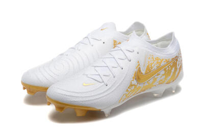 Nike Phantom Luna Elite NU FG Low-Tops Soccer Cleats - White/Gold
