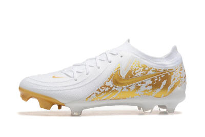 Nike Phantom Luna Elite NU FG Low-Tops Soccer Cleats - White/Gold