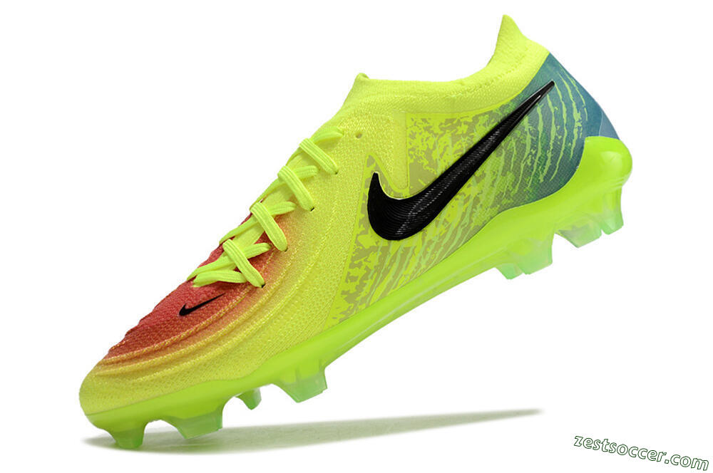 Nike Phantom Luna Elite NU FG Low-Tops Soccer Cleats - Yellow/Black/Orange 5