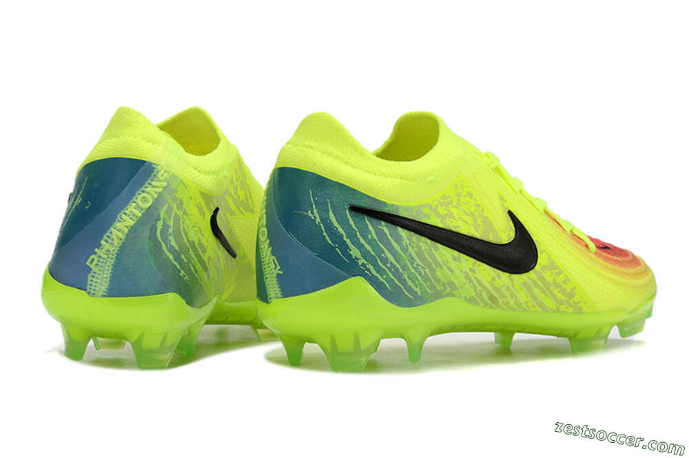 Nike Phantom Luna Elite NU FG Low-Tops Soccer Cleats - Yellow/Black/Orange 6