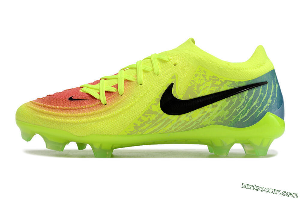 Nike Phantom Luna Elite NU FG Low-Tops Soccer Cleats - Yellow/Black/Orange 2