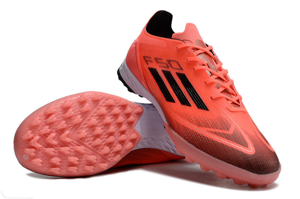 Adidas F50 Adizero TF Low-Tops Soccer Shoes - Red/Black/White 3