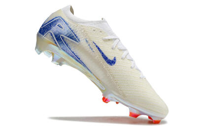 Nike Air Zoom Mercurial Vapor 16 Elite FG Low-Tops Soccer Cleats - Beige/Blue/Orange
