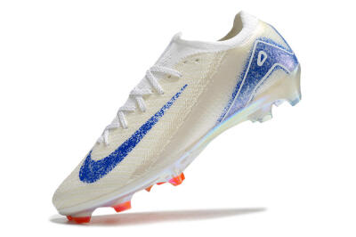 Nike Air Zoom Mercurial Vapor 16 Elite FG Low-Tops Soccer Cleats - Beige/Blue/Orange