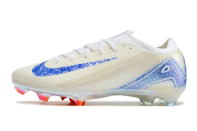 Nike Air Zoom Mercurial Vapor 16 Elite FG Low-Tops Soccer Cleats - Beige/Blue/Orange