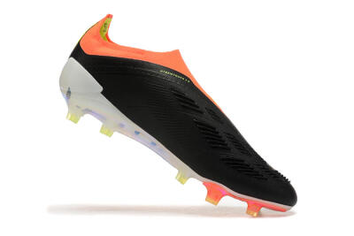 Adidas Predator Accuracy+ Laceless FG Low-Tops Soccer Cleats - Black/White/Orange