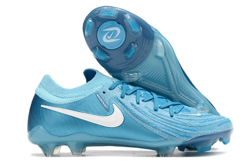 Nike Phantom Luna Elite NU FG Low-Tops Soccer Cleats - Light Blue/White 0