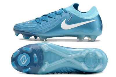 Nike Phantom Luna Elite NU FG Low-Tops Soccer Cleats - Light Blue/White