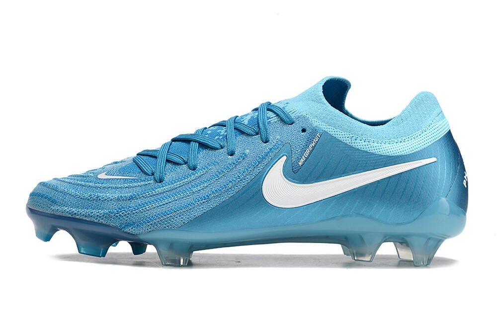 Nike Phantom Luna Elite NU FG Low-Tops Soccer Cleats - Light Blue/White 2