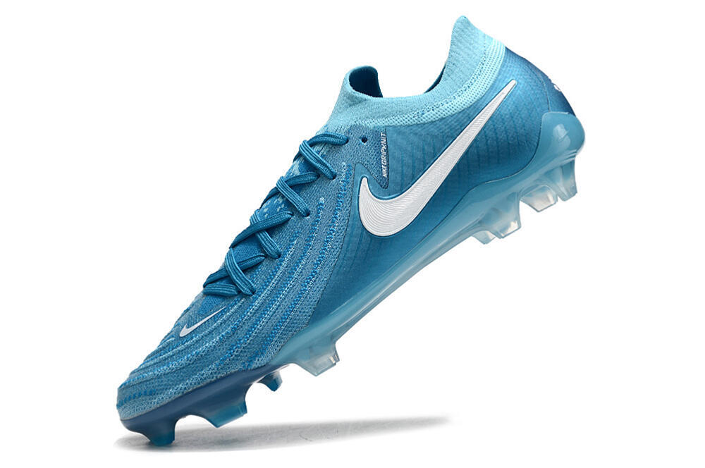 Nike Phantom Luna Elite NU FG Low-Tops Soccer Cleats - Light Blue/White 5