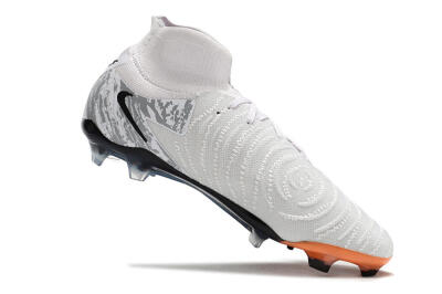 Nike Phantom Luna Elite NU FG High-Tops Soccer Cleats - Grey/Orange/Black