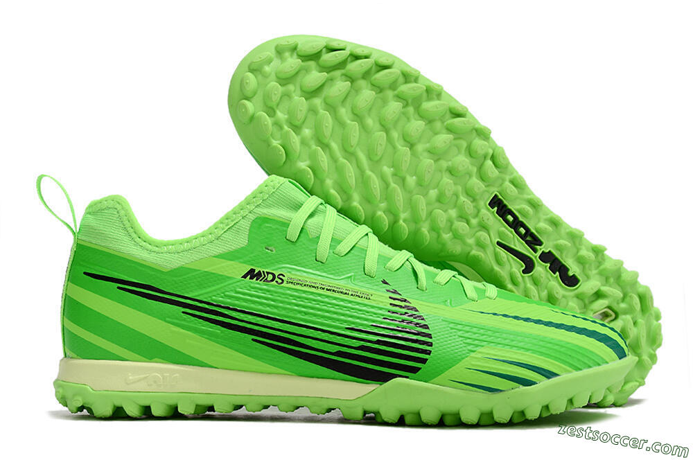 Nike Air Zoom Mercurial Vapor 15 Pro TF Low-Tops Soccer Shoes - Green/Black/Yellow 0