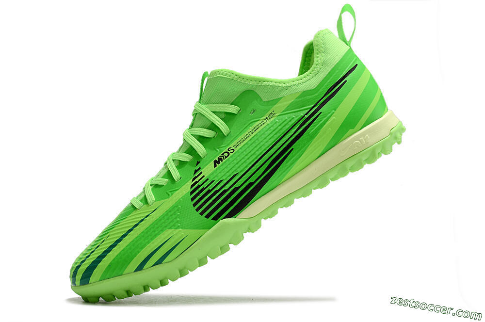 Nike Air Zoom Mercurial Vapor 15 Pro TF Low-Tops Soccer Shoes - Green/Black/Yellow 5