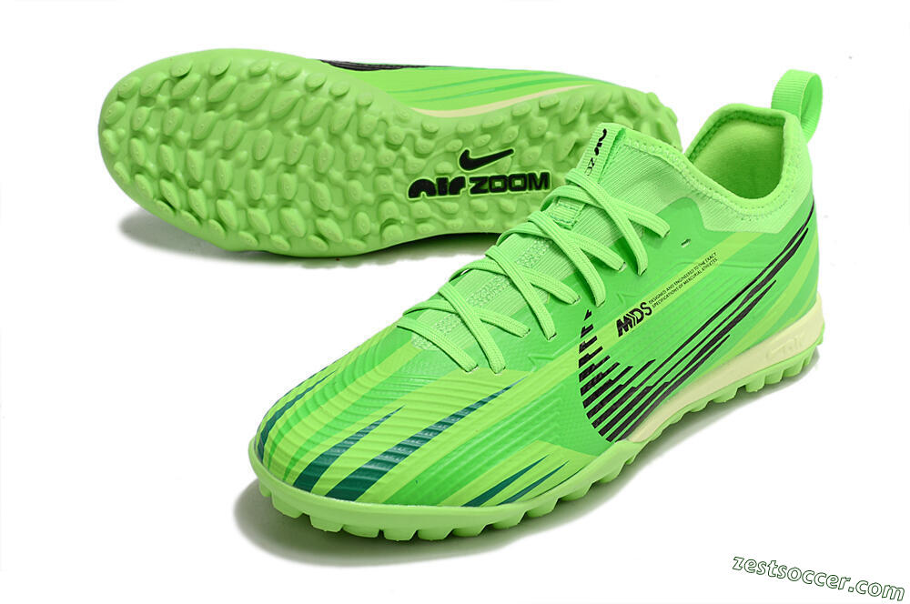 Nike Air Zoom Mercurial Vapor 15 Pro TF Low-Tops Soccer Shoes - Green/Black/Yellow 3