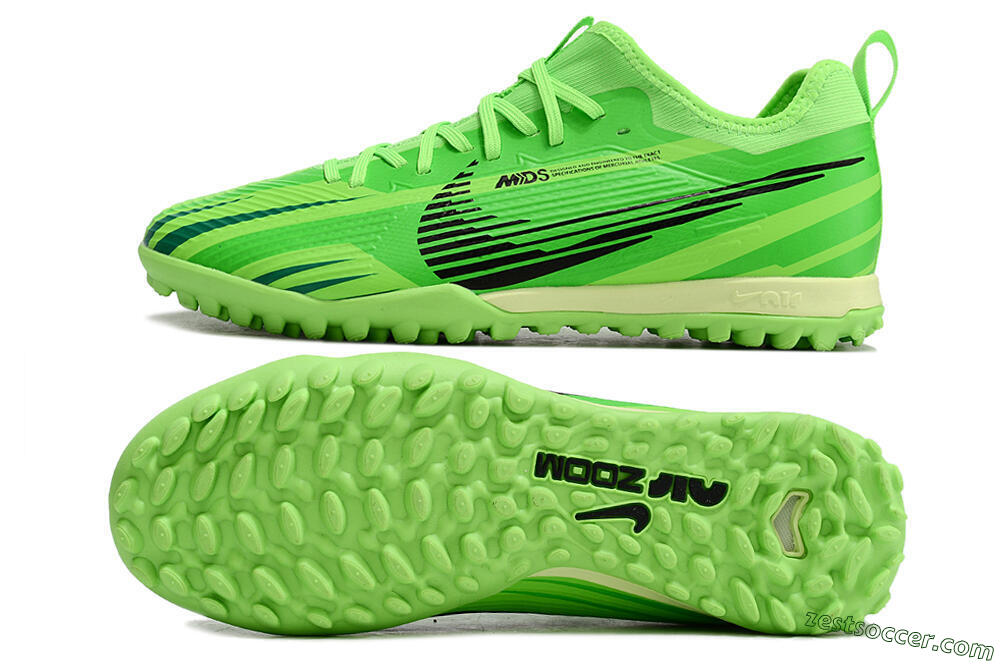 Nike Air Zoom Mercurial Vapor 15 Pro TF Low-Tops Soccer Shoes - Green/Black/Yellow 1