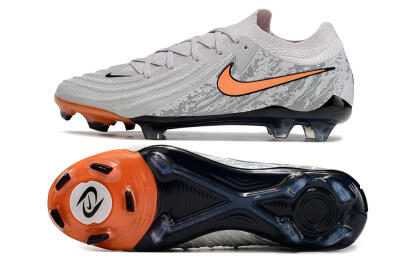Nike Phantom Luna Elite FG Low-Tops Soccer Cleats - Grey/Orange/Black