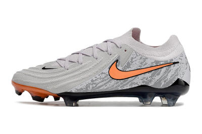 Nike Phantom Luna Elite FG Low-Tops Soccer Cleats - Grey/Orange/Black