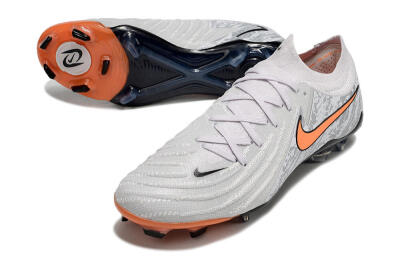 Nike Phantom Luna Elite FG Low-Tops Soccer Cleats - Grey/Orange/Black