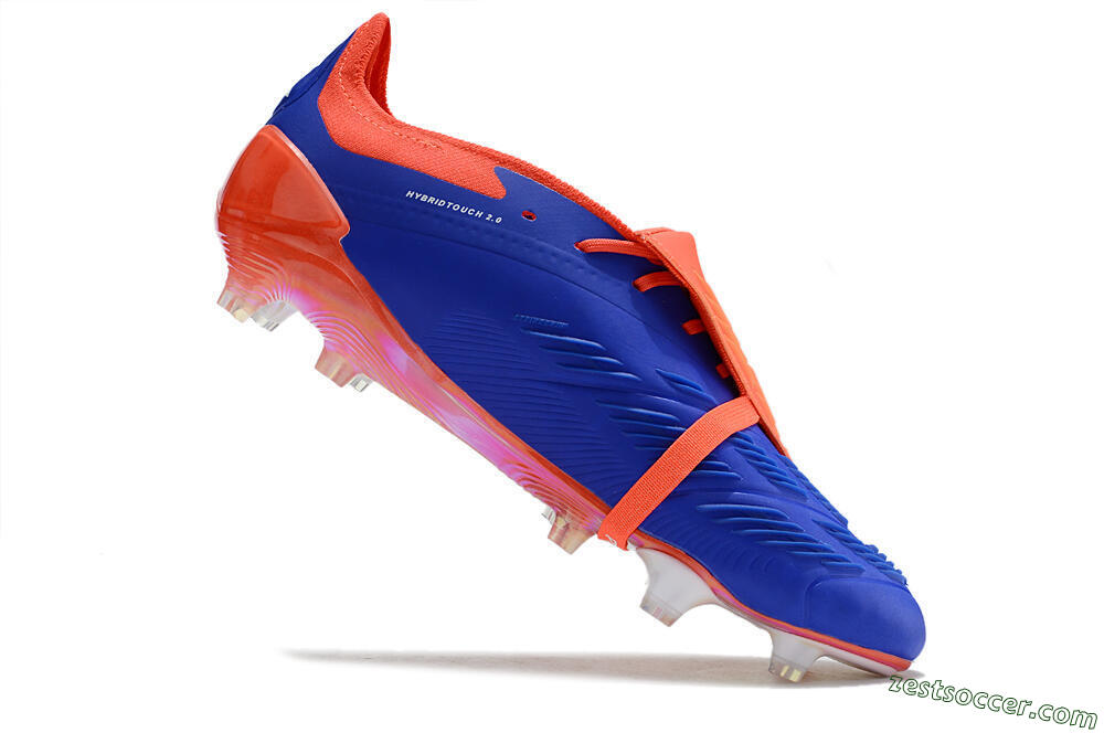 Adidas Predator Elite Foldover Tongue FG Low-Tops Soccer Cleats - Blue/White/Red 4