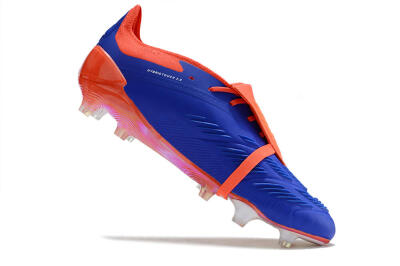 Adidas Predator Elite Foldover Tongue FG Low-Tops Soccer Cleats - Blue/White/Red