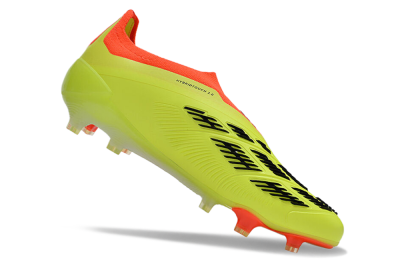 Adidas Predator Accuracy+ Laceless FG Low-Tops Soccer Cleats - Yellow/Black/Orange