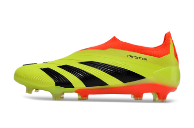 Adidas Predator Accuracy+ Laceless FG Low-Tops Soccer Cleats - Yellow/Black/Orange