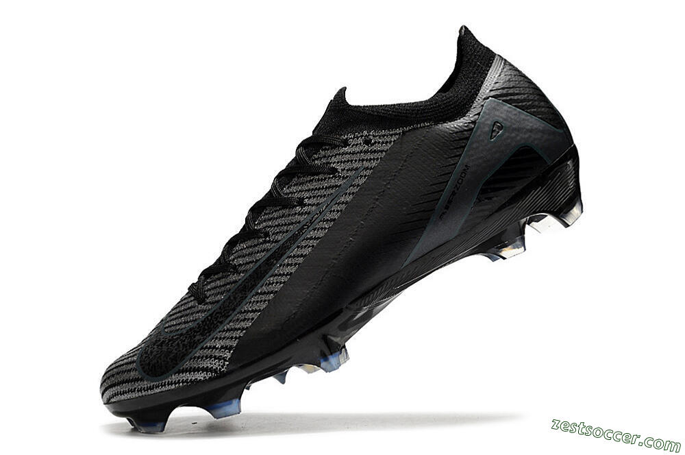 Nike Air Zoom Mercurial Vapor 16 Elite FG Low-Tops Soccer Cleats - Black/Black/Blue 5