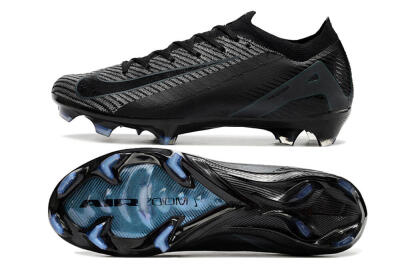 Nike Air Zoom Mercurial Vapor 16 Elite FG Low-Tops Soccer Cleats - Black/Black/Blue