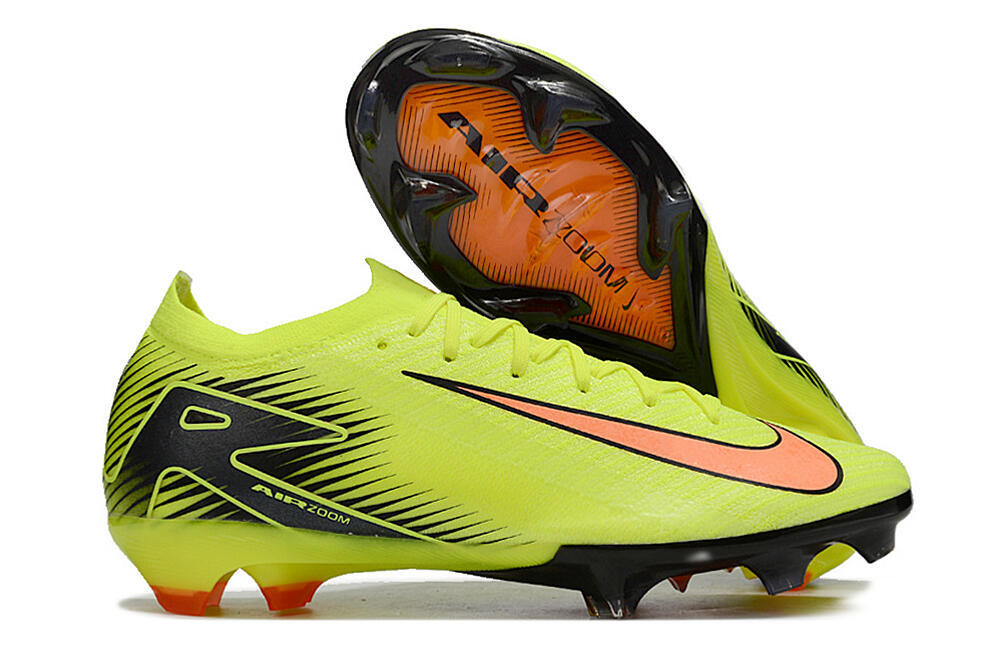 Nike Air Zoom Mercurial Vapor 16 Elite FG Low-Tops Soccer Cleats - Yellow/Orange/Black 0