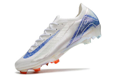 Nike Air Zoom Mercurial Vapor 16 Elite FG Low-Tops Soccer Cleats - White/Silver/Blue/Orange