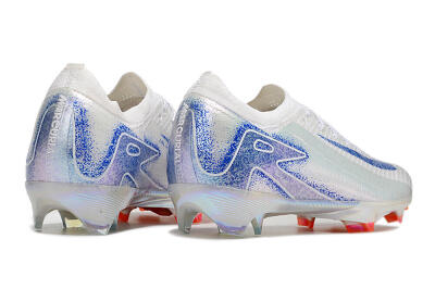 Nike Air Zoom Mercurial Vapor 16 Elite FG Low-Tops Soccer Cleats - White/Silver/Blue/Orange