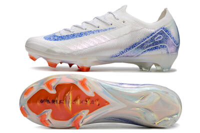 Nike Air Zoom Mercurial Vapor 16 Elite FG Low-Tops Soccer Cleats - White/Silver/Blue/Orange