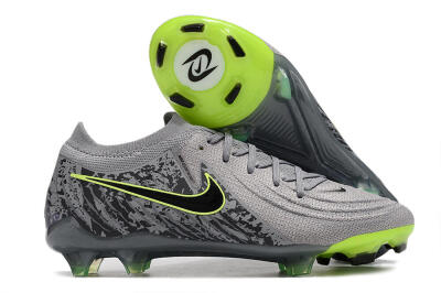 Nike Phantom Luna Elite NU FG Low-Tops Soccer Cleats - Grey/Black/Yellow