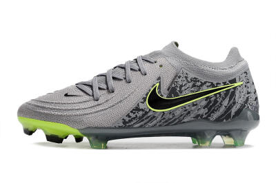 Nike Phantom Luna Elite NU FG Low-Tops Soccer Cleats - Grey/Black/Yellow