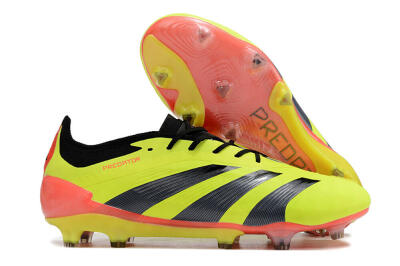 Adidas Predator Elite FG Low-Tops Soccer Cleats - Yellow/Black/Orange