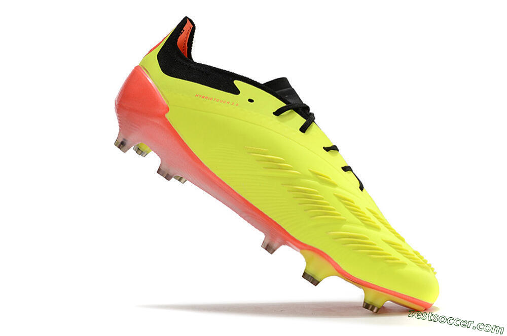 Adidas Predator Elite FG Low-Tops Soccer Cleats - Yellow/Black/Orange 5