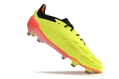 Adidas Predator Elite FG Low-Tops Soccer Cleats - Yellow/Black/Orange