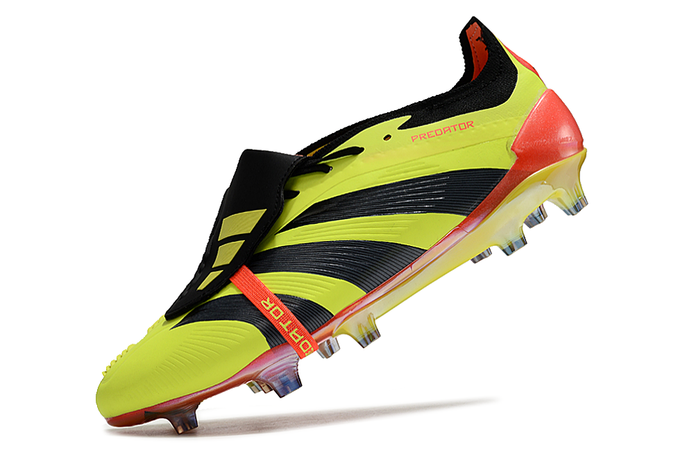 Adidas Predator Elite Foldover Tongue FG Low-Tops Soccer Cleats - Yellow/Black/Orange 4