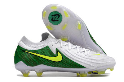 Nike Phantom Luna Elite NU FG Low-Tops Soccer Cleats - White/Green/Yellow
