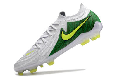 Nike Phantom Luna Elite NU FG Low-Tops Soccer Cleats - White/Green/Yellow