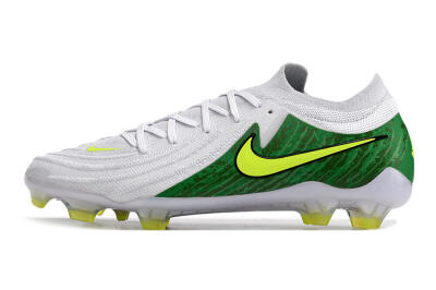 Nike Phantom Luna Elite NU FG Low-Tops Soccer Cleats - White/Green/Yellow