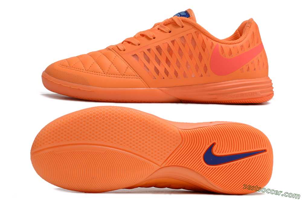 Nike Lunar Gato 2 IC Low-Tops Soccer Shoes - Orange/Black/Red 1