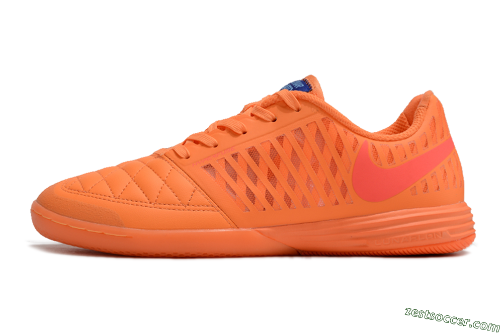 Nike Lunar Gato 2 IC Low-Tops Soccer Shoes - Orange/Black/Red 2