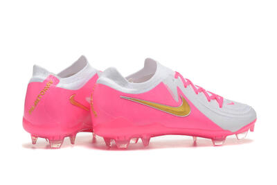 Nike Phantom Luna Elite NU FG Low-Tops Soccer Cleats - White/Pink/Gold